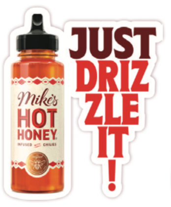 Mike's Hot Honey Static Cling Drizzle It Bottle