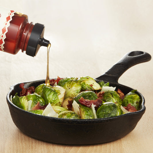 Bacon & Parm Hot Honey Brussels Sprouts