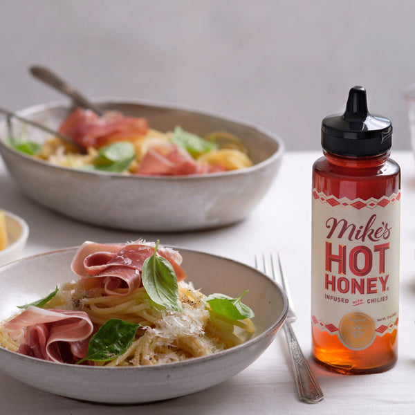 Hot Honey Pasta Spring Carbonara Recipe