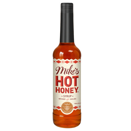 Mike's Hot Honey Syrup 750ml bottle, front view